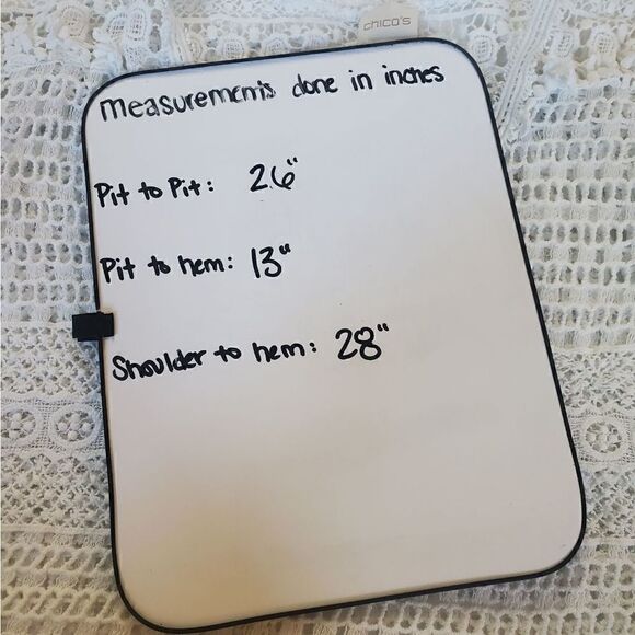 Chicos white crochet swimsuit cover - Picture 8 of 9